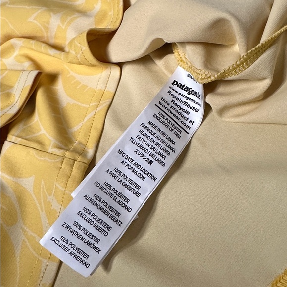 Patagonia nwot Capilene cool daily hoody pullover stretchy canary yellow top - Picture 5 of 7